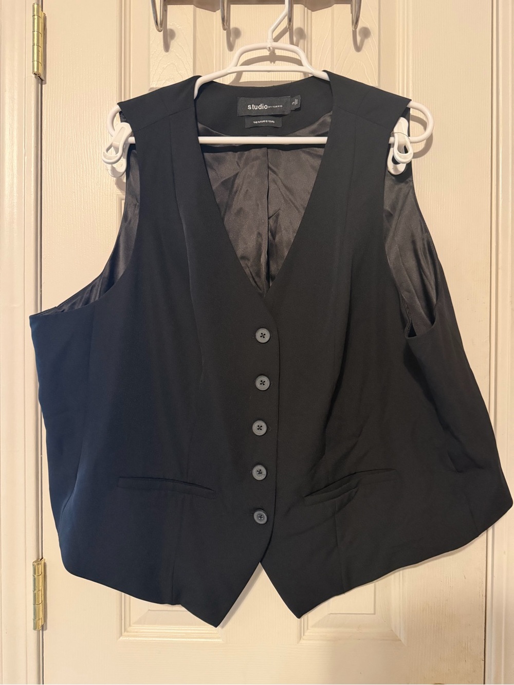 Torrid Studio Black Classic Tailored Vest